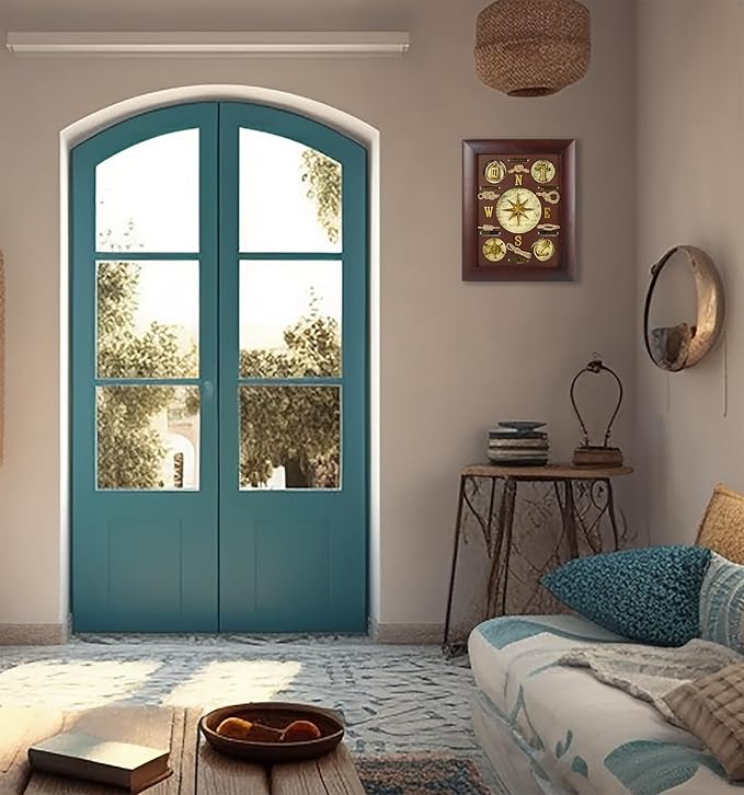 SAILINGSTORY Nautical Wall Decor Knot Board Frame Maritime Decor Coastal Compass Decor-Ruum Studio Home