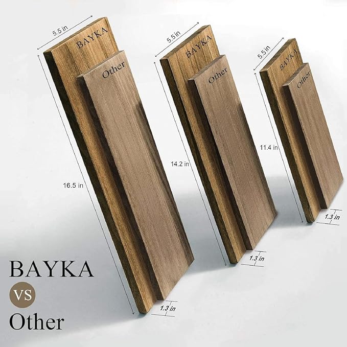 BAYKA Wall Shelves for Bedroom Decor, Floating Wall Shelves for Living Room Kitchen Storage, Wall Mounted Rustic Wood Floating Shelves for Kids Books, Corner Shelves for Bathroom(Brown，Set of 3)-Ruum Studio Home