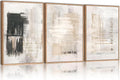 HPINUB Modern Abstract Canvas Art Prints, Black and White, 24"x36", 3-Pack, Neutral, Bedroom, Living Room, Office, Bathroom, Dining Room-Ruum Studio Home