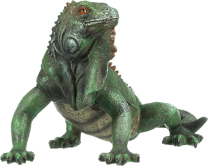 Design Toscano Iggy The Iguana Indoor/Outdoor Garden Statue, Large, 22 Inch Long, Cast Stone Resin, Full Color Finish-Ruum Studio Home