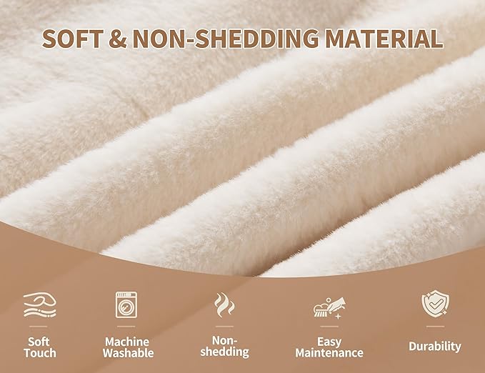 Pouf Ottoman Foot Rest 26"x18" Footstools and Ottomans Small with Filling Cream Small Beige Ottoman Foot Rest Ivory Poofy Ottom Stool Soft Poofs/Ottomans Furniture Living Room Ottom Footstool-Ruum Studio Home