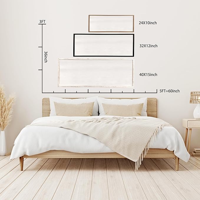 Sweet Dreams Wall Decor Above Bed 40''×15'' Master Bedroom Large Sweet Dreams Sign Farmhouse Wall Decor Guest Room Wood Rustic Framed Over Bed Wall Art Hanging Decoration (Wood White)-Ruum Studio Home