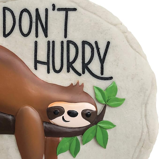 Spoontiques - Garden Décor -Sloth Stepping Stone - Decorative Stone for Garden-Ruum Studio Home