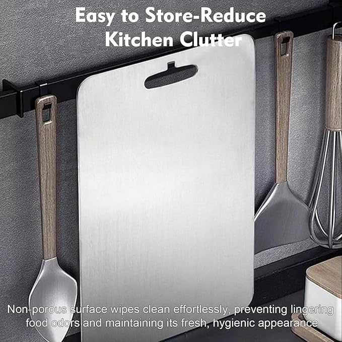 Titanium Cutting Board - 1 pack Titanium Cutting Boards for Kitchen,Double Sided Titanium Cutting Mat（11.81 * 7.67in）