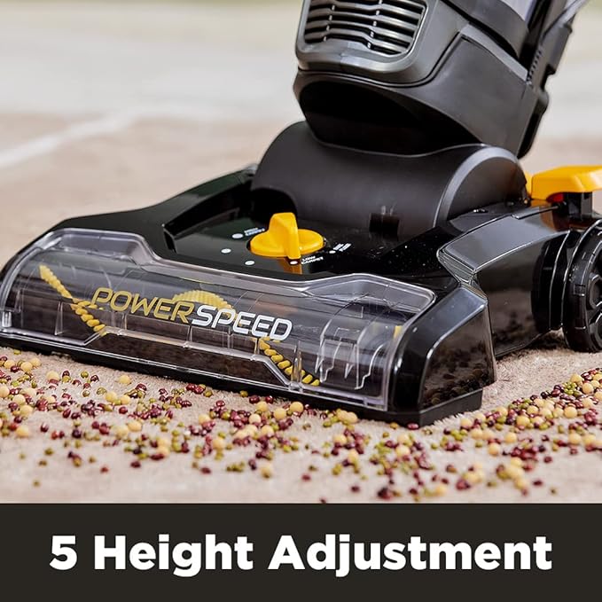 EUREKA PowerSpeed Lightweight Powerful Upright Vacuum Cleaner for Carpet and Hard Floor, Pet Turbo, Black,Yellow-Ruum Studio Home