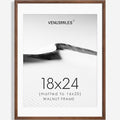 18x24 Poster Frame Natural Solid Walnut Photo Frames with 16x20 Removable Mat Wall Hanging Large Handcrafted Frame with HD Plexiglass Wall and Tabletop Display Large Picture Frame-Ruum Studio Home