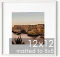 HAUS AND HUES White Square Frame Set of 1-12x12-Ruum Studio Home