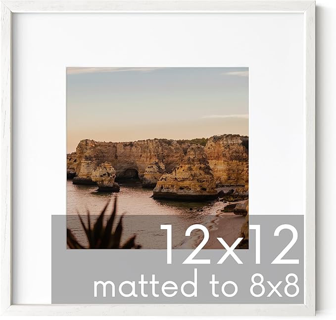 HAUS AND HUES White Square Frame Set of 1-12x12-Ruum Studio Home