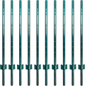 ARIFARO Fence Posts 4 Feet Sturdy Duty Metal Fence Post, Pack of 10, No Dig Garden U Post for Wire Fencing Steel Post for Yard, Outdoor Wire, FP-4FT-Ruum Studio Home