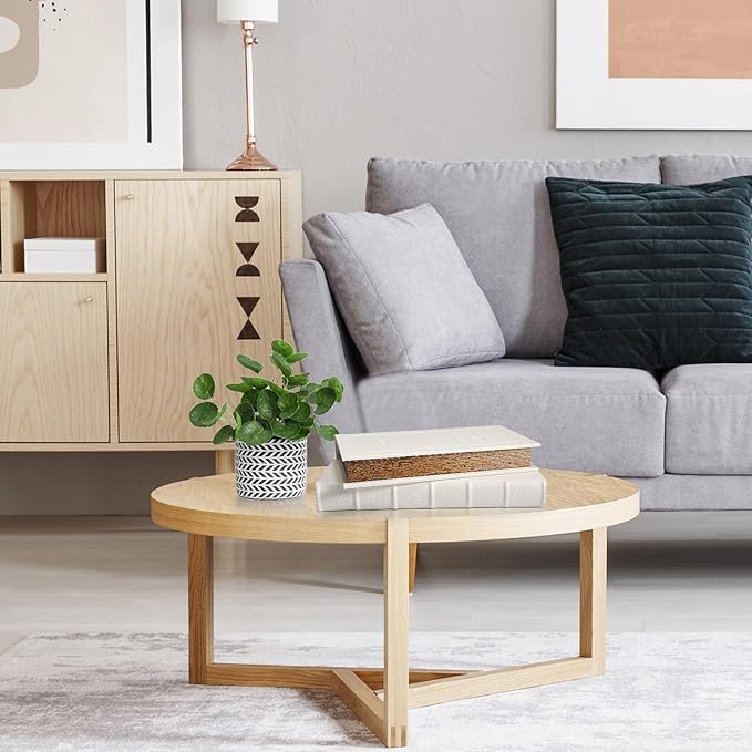 Decorative White Faux Leather Wooden Book Box for Home Decor, Cafe Table, and Bookshelf - Fashion Storage Box (YD-C105 L+S)-Ruum Studio Home