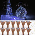 YJFWAL Upgraded 12 Pack Solar Wine Bottle Lights, 20 LEDs Waterproof Copper Light, Bottle Light Fairy Cork String Lights for Yard Patio Decor, DIY Birthday Gift for Mom Grandma Girlfriend(Cool White)-Ruum Studio Home