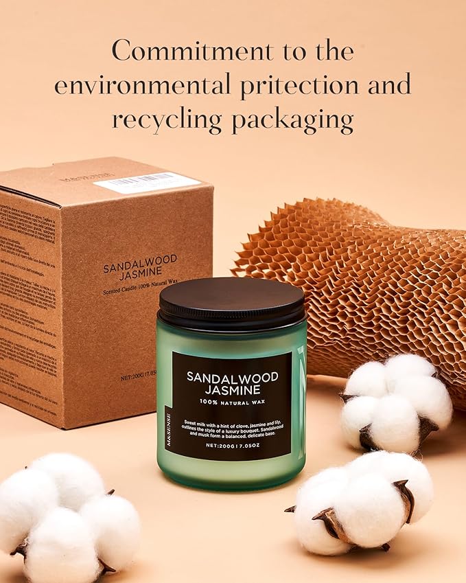 M&SENSE Woody Blush - Rose Vetiver Scented Candles 7.05oz 50 Hour Long Lasting Burn Non Toxic Natural Luxury Candle Gifts for Women，Aromatherapy Gifts for Relaxing Spa-Ruum Studio Home