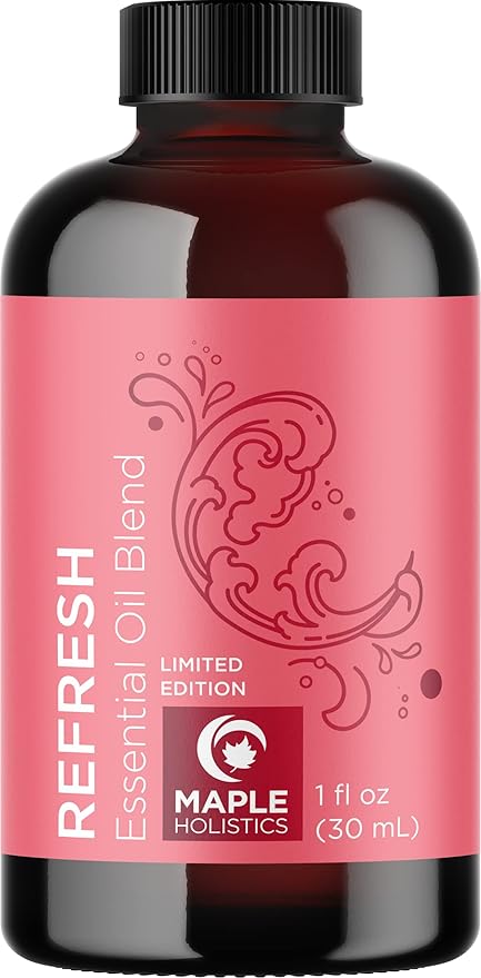 Pink Grapefruit Essential Oil Blend - Refreshing Citrus Essential Oil Blend for Diffusers with Lime Essential Oil Grapefruit Oil and Eucalyptus Essential Oil - Sweet Aromatherapy Citrus Oil Blend-Ruum Studio Home