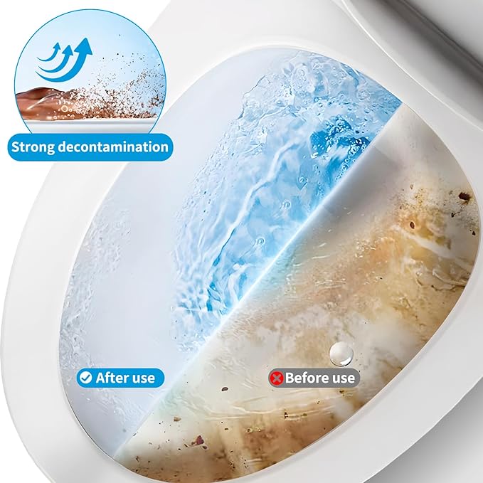 Toilet Bowl Cleaners Bottle Bathroom Toliet Bowl Cleaner with Fresh Ocean Scent Cute Dinosaur Shaped Toilet Tank Cleaner (Blue)-Ruum Studio Home