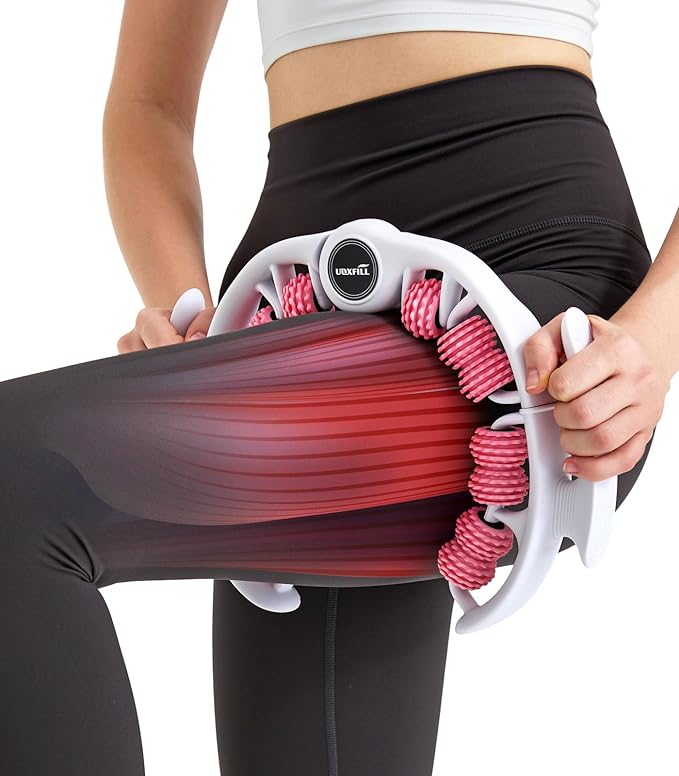 Cellulite massage tool | 360°removable cellulite remover for legs & Lymphatic Drainage Massager | Fascia Blaster for Contoured & Smoother Skin,Tool for Sore Arms, Legs, Stomach & Buttocks Pink-Ruum Studio Home