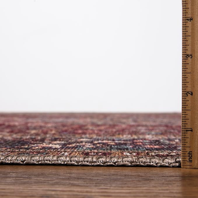 Keen Home Design 3x5 Rug - Machine Washable Entry Rug with Non-Slip Backing, Ideal for Enteryway, Kitchen, Bathroom, Laundry Room - Vintage, Easy Clean, Durable, Low Pile Rug - (3' x 5')-Ruum Studio Home