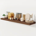 Floating Shelves 55 Inch Long, 12 Inch Deep Floating Shelves for Wall, Rustic Deep Wall Shelf for Fireplace Mantel, 55 x 12 Large Display Shelf for Living Room, Bedroom, Kitchen, Walnut Color, 1 Pack-Ruum Studio Home