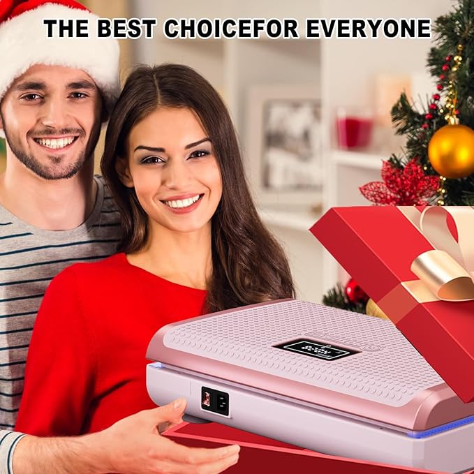 HOTWAVE Vibration Plate Exercise Machine for Lymphatic Drainage, Power Vibrating Plates Platform for Weight Loss - Whole Body Shaker Vibration Plate Machine Home Gym Shaping Fitness Workout-Ruum Studio Home