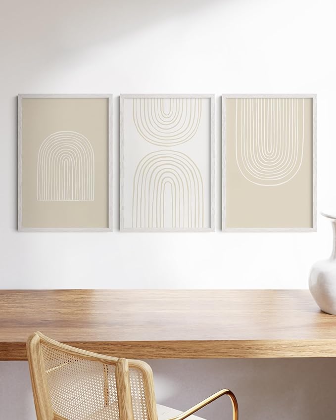 Haus and Hues 16x24 White Oak Wood Picture Frames Set of 15 - Premium Bulk Picture Frames 16x24 Bundle - Elegant Gallery Wall Frame Set for Posters, Art Display - Ideal for Wall Decor in Home & Office-Ruum Studio Home
