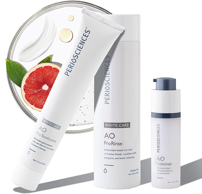 PerioSciences White Care Oral Care Kit - Toothpaste, Mouthwash, Gel-Ruum Studio Home