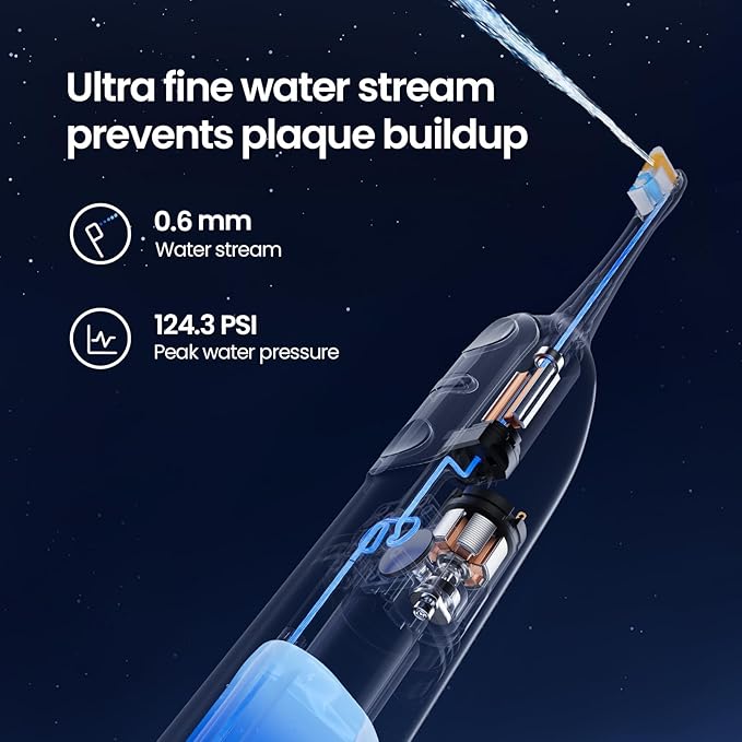 Soocas NEOS II Ultimate Set - Electric Toothbrush with Water Flosser, Sonic Electric Toothbrush for Adults, Portable for Travel, Deep Clean for Implants & Braces, Healthier Gums, Pearl White-Ruum Studio Home