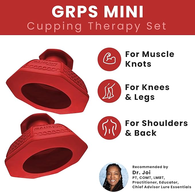 Cupping Therapy Set – Cupping Kit for Massage Therapy – Silicone Cups – Massage Cups – Smart Cupping for Fascia and Myofascial Release (Small, RED)-Ruum Studio Home