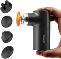 Mini Massage Gun Deep Tissue, Portable Hand Held Massager Gun with Heat, Portable Percussion Muscle Massager with 4 Massage Heads for for Dad, Office, Home, Athletes-Ruum Studio Home