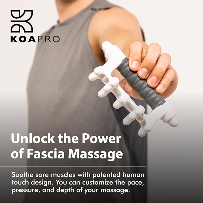 KOAPRO Facia Blaster Fascia Massage Tool for Myofascial Release - Manual Trigger Point and Deep Tissue Sore Muscle Relief, Holistic Fascia Health, Cellulite Massager Tool for Legs, Neck, Back and more-Ruum Studio Home