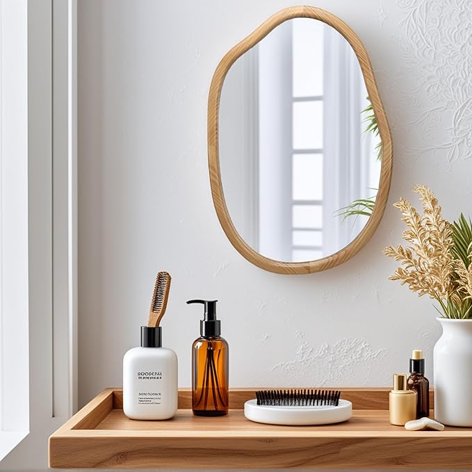 Irregular Mirror for Bathroom Vanity & Wall Decor - Asymmetrical Wall Mirror-Ruum Studio Home