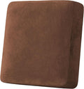 H.VERSAILTEX Velvet Stretch Couch Cushion Cover Plush Cushion Slipcover for Chair Cushion Furniture Protector Seat Cushion Sofa Cover (1 Piece Armchair Cushion Covers, Caramel)-Ruum Studio Home