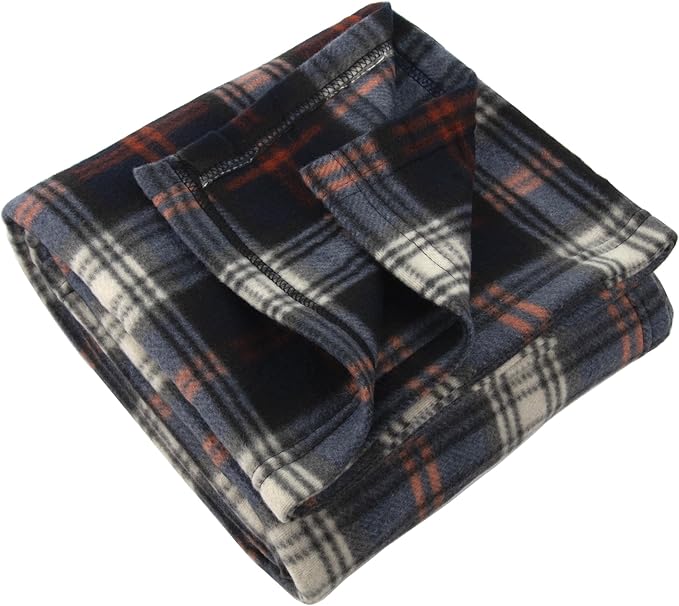 50x60 Throw Blankets, Plaid Fleece Throw Blankets for Bedroom, Couch, Livingroom, Chair, Pets, Outdoors-Ruum Studio Home