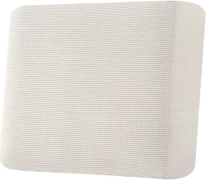 H.VERSAILTEX Super Stretch Individual Seat Cushion Covers Sofa Covers Couch Cushion Covers Slipcover Sets Thick Jacquard Textured Twill Fabric (1 Piece Chair Cushion Cover, Ivory)-Ruum Studio Home