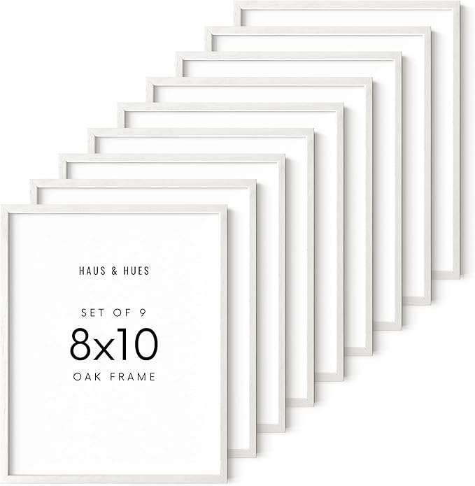 HAUS AND HUES Standalone White Oak Frames Set of 9-8x10-Ruum Studio Home