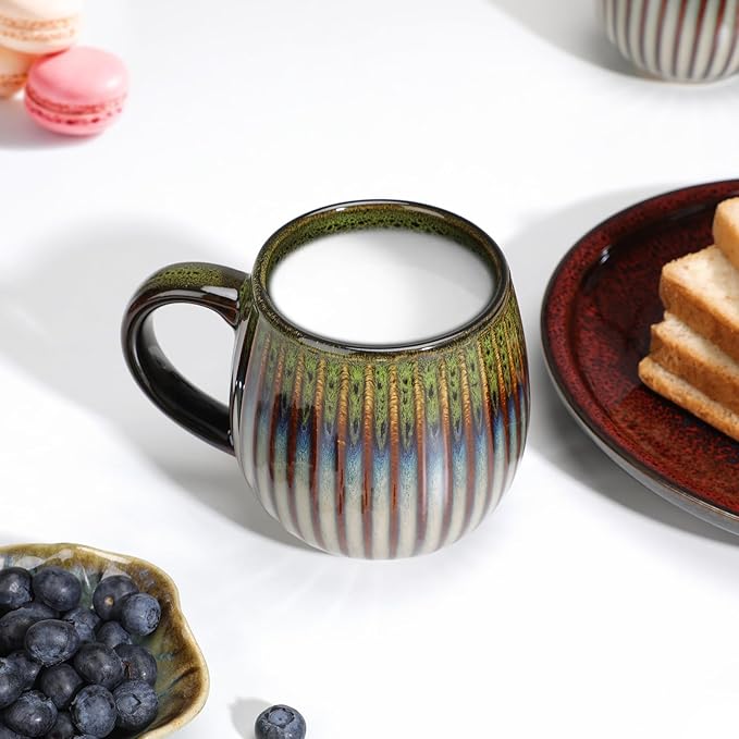CosyCorner Ceramic Coffee Mug, 17 oz Large Coffee Cups for Home and Office, Ceramic Cup for Coffee & Tea（B）-Ruum Studio Home