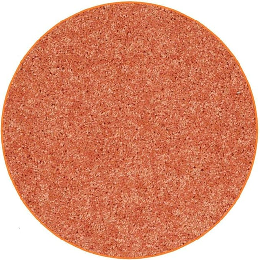 KOECKRITZ Soft and Colorful Kids Classroom Area Rugs (Passes Flammability Pill Test) Many Sizes and Bright Colors to Select from (8' Round, Tangerine)-Ruum Studio Home