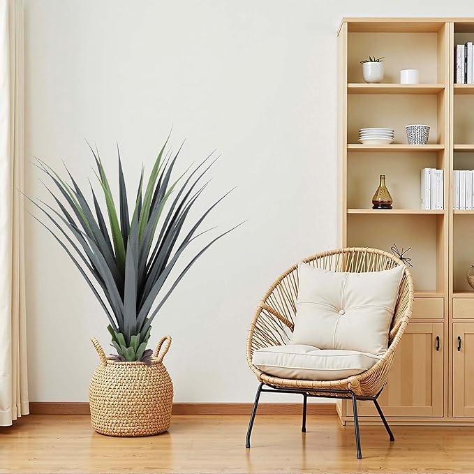 44inch Artificial Agave Plant Potted Plants Fake Agave Plant for Home Office Garden Indoor Outdoor Decoration (2PACK)-Ruum Studio Home