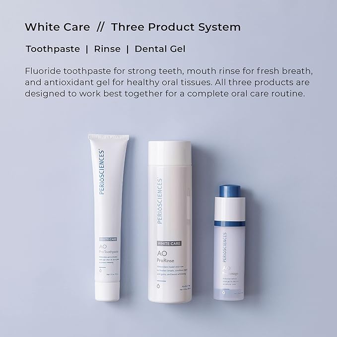 PerioSciences White Care Oral Care Kit - Toothpaste, Mouthwash, Gel-Ruum Studio Home