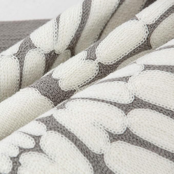 HWY 50 Grey Gray Decorative Throw Pillow Covers 18x18 Inch (1 Piece), Modern Embroidered Cotton Farmhouse Cushion Cover Pillow Case for Couch Living Room Bed Sofa, Sunflower-Ruum Studio Home