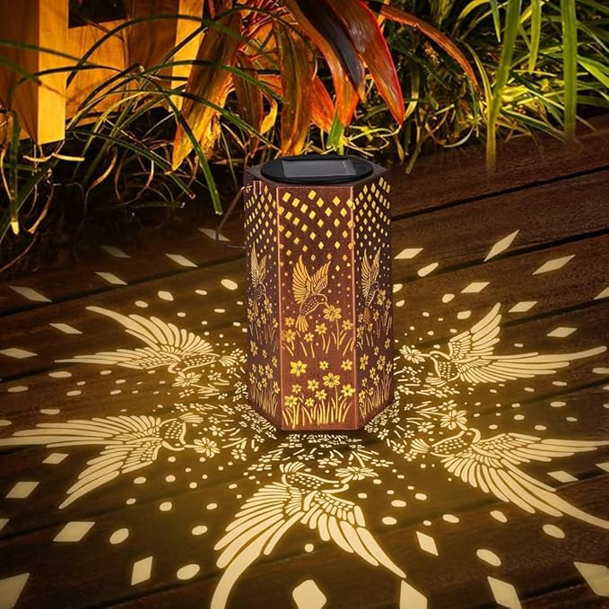 Birthday Gifts for Women Hummingbird Solar Lights Outdoor - Gifts for Mom, Mothers Day Gifts Solar Lanterns Outdoor Waterproof Garden Decoration for Outside, Outdoor, Patio, Yard, Lawn-Ruum Studio Home