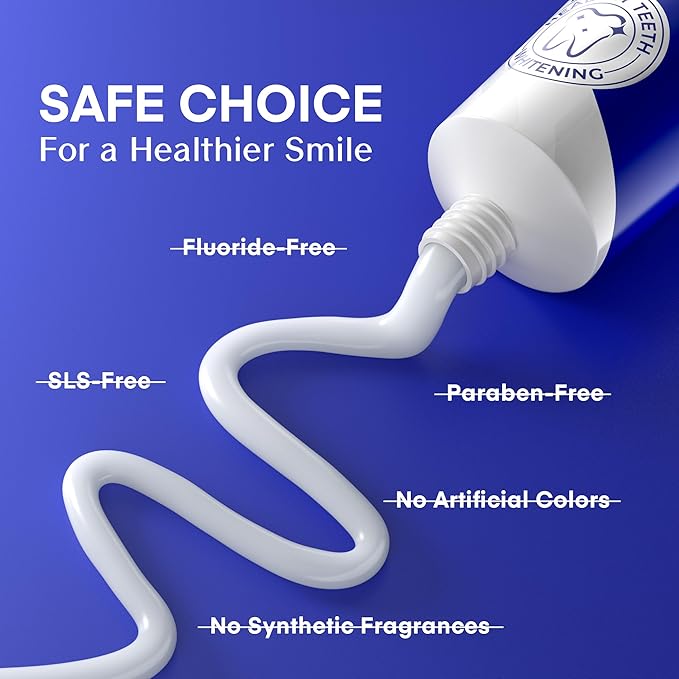PearlSmile Hydroxyapatite Niacinamide Whitening Toothpaste – 5% Niacinamide + 10% Nano-Hydroxyapatite (nHAp) – Strengthens Enamel & Remineralizes – Fluoride-Free, 4.2oz (Pack of 1)-Ruum Studio Home