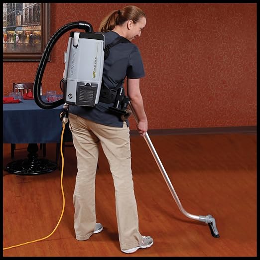 ProTeam Vacuum Backpack, ProVac FS 6 Commercial Backpack Vacuum Cleaner with HEPA Media Filtration and Small Business Kit, 6 Quart, Corded-Ruum Studio Home