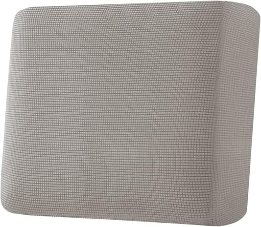 H.VERSAILTEX Super Stretch Individual Seat Cushion Covers Sofa Covers Couch Cushion Covers Slipcover Sets Thick Jacquard Textured Twill Fabric (1 Piece Chair Cushion Cover, Taupe)-Ruum Studio Home