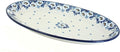 Blue Rose Polish Pottery Georgia Blue Oval Platter-Ruum Studio Home