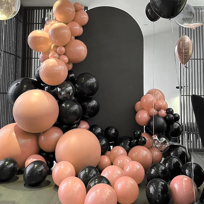 130pcs Peach Balloons Different Sizes 18" 12" 10" 5" Pastel Orange Latex Balloon Garland Arch Kit for Birthday Baby Shower Graduation Wedding Gender Reveal Anniversary Party Decorations-Ruum Studio Home