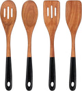 14 Inch Large Wooden Spoons for Cooking Utensils Set Acacia Wood Spatula Slotted Spoon Best Non Toxic Kitchen Utensil Long Mixing Spoon Spatulas Turner Stirring Serving Spoons Kitchen Use Tools-Ruum Studio Home