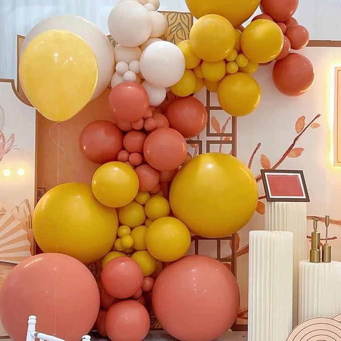 130pcs Coral Red Balloons Different Sizes 18" 12" 10" 5" Pastel Red Latex Balloon Garland Arch Kit for Birthday Baby Shower Graduation Wedding Valentine's Day Christmas Party Decorations-Ruum Studio Home