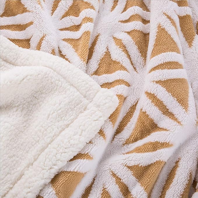 UKELER Yellow Sherpa Fleece Blanket Ultra Plush Lightweight Throw Blankets Cozy Soft Luxury Blanket for Couch Bed 60'' x 50''-Ruum Studio Home