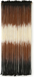 Macrame Wall Hanging Brown Boho Hand Woven Tassel Yarn Tapestry Wall Art for Living Room Bedroom Fiber Art 15''W*43''L-Ruum Studio Home