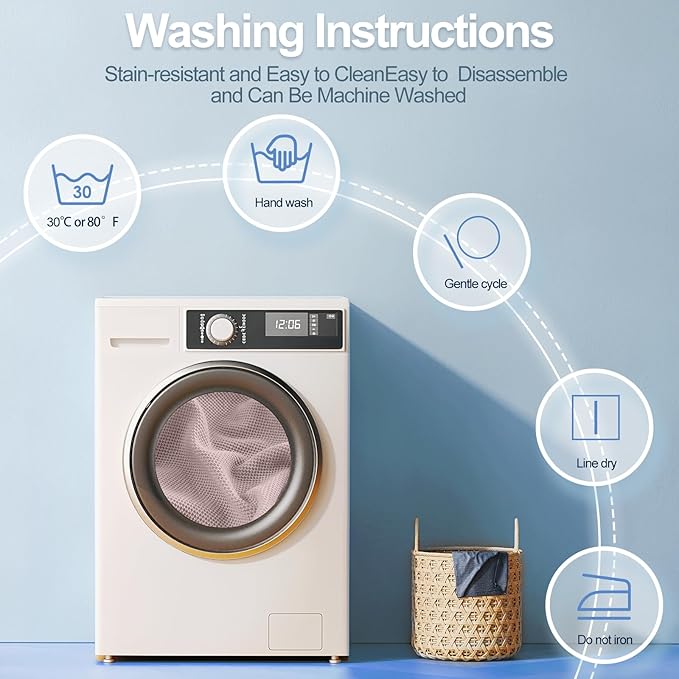 Large Backrest Cushion Covers Super Stretch Backrest Covers for 3 Cushion Couch Sofa, Couch Back Cushion Covers Featuring with Chenille Yarn (Softer Version, 3PC, Pale Pink)-Ruum Studio Home