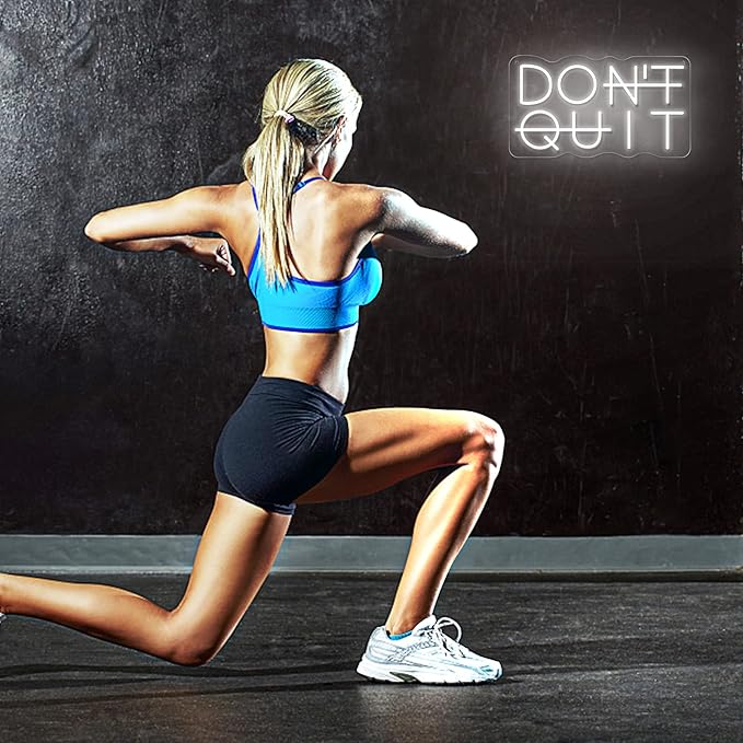 Don't Quit LED Neon Sign for Wall Decor, DO IT Neon Lights Party Decorations, USB Powered Switch Lighting Adjustable for Office, Gym, Man Cave, Gamer Room Decor-Ruum Studio Home